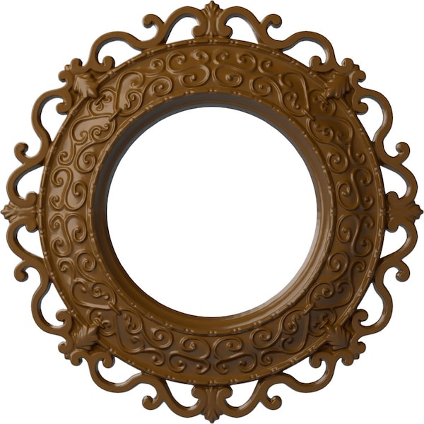 Ekena Millwork Orrington Ceiling Medallion (Canopies up to 6 5/8"), 13 1/4"OD x 6 5/8"ID x 1 1/8"P, Smokey Topaz CM13ORSTF - main